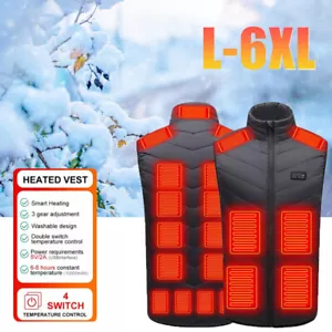 Heated Vest Winter Body Warm Electric USB Jacket Men Women Thermal Heating Coat - Picture 1 of 19
