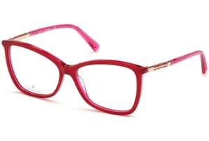 Swarovski SK 5384 066 Red Cat Eye Plastic Optical Eyeglasses Frame 55-14-140 RX - Picture 1 of 5