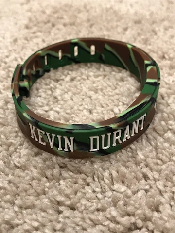 Kevin Durant Brooklyn Nets Thick Adjustable Rubber Camouflage Bracelet Cover