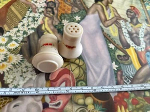 40s TWA Airlines . Salt & Pepper shakers -early plastic w/decal -arrow logo - Picture 1 of 4