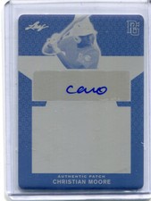 2020 Leaf Perfect Game Yellow Printing Plate Christian Moore Auto Plate 1/1