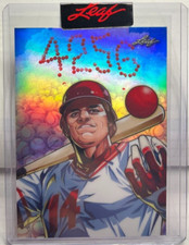 Pete Rose 2023 Leaf Anime Nation by Shion Minable #'d 88/110 - REDS 4256 Hits