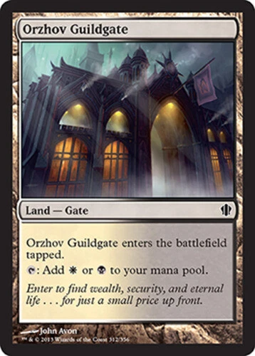 Orzhov Guildgate ~ Lightly Played Commander 2013 MTG Magic UltimateMTG Land Card - Image 1 of 1
