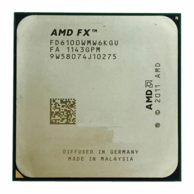 AMD FX-Series FX 6100 FD6100WMW6KGU 3.3GHz Six Core Socket AM3+ CPU Processor - Image 1 of 2