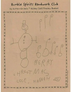 Humble Spirits Handwork Club by Buttermilk Basin  Holiday 2003 Preview Booklet - Picture 1 of 4