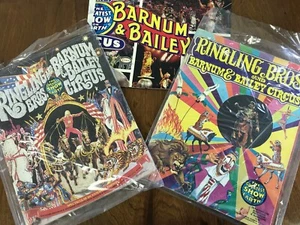 Vintage Ringling Bros & Barnum Bailey Circus Souvenir Programs Lot - Picture 1 of 12