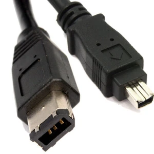 2m Firewire IEEE-1394 Dv Kabel 6 Zu 4 Polig PC Zu Dv Aus - Bild 1 von 2