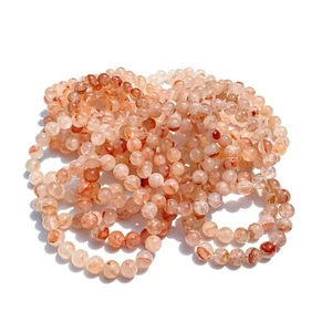 Himalayan Pink Quartz Beaded Bracelet – Reiki Charged Gemstone Jewelry For Women - Picture 1 of 9