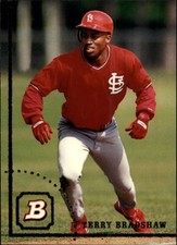 1994 Bowman St. Louis Cardinals Baseball Card #648 Terry Bradshaw Rookie