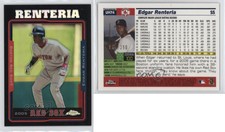 2005 Topps Chrome Update & Highlights Black Refractor /250 Edgar Renteria #UH74