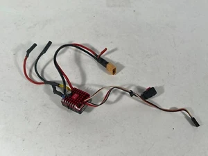 Hobbywing QUICRUN WP 1080 brushed ESC (2-3S) Axial Traxxas - XT60 Battery Plug - Picture 1 of 13