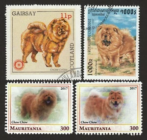 CHOW CHOW ** Int'l Dog Postage Stamp Art Collection ** Tolle Geschenkidee ** - Bild 1 von 1