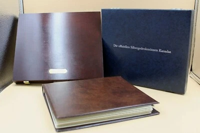 Alte Münzenalben Münzendose Leder Optik Olympic Retro Vintage alt schön 3er Set - Bild 1 von 4