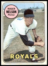 1969 TOPPS ROGER NELSON 279 EXMT BASEBALL KANSAS CITY ROYALS