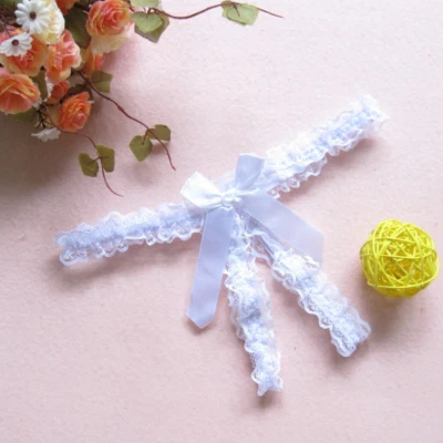 String Weiß Spitze Offen Im Schritt Flirty Naughty Sexy Glanz - Bild 1 von 3