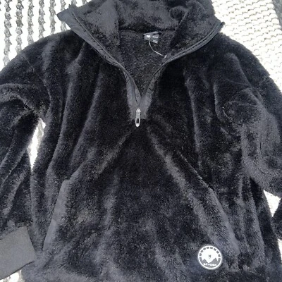 Nueva chaqueta polar Sherpa SPYDER 1/2 media cremallera negra para mujer talla S $159 Foto 1 de 4