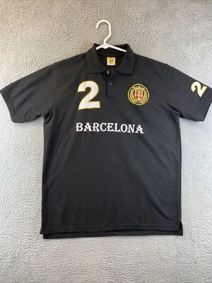 Polo Barcelona Hombre Fútbol España Fan L Negro/90-3 Foto 1 de 4
