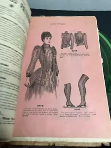 Antique Victorian Women’s Fashion Arthur’s Magazine Illustrated Advertising 1892 - Picture 1 of 12