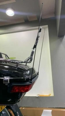 21" inch 2-pack Black Whip AM/FM/XM/CB Radio Antennas Mast for HARLEY-DAVIDSON - Image 1 of 4