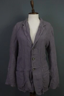 Armani Collezioni Gray Linen Lightweight Blazer Jacket Size 50 - Image 1 of 4