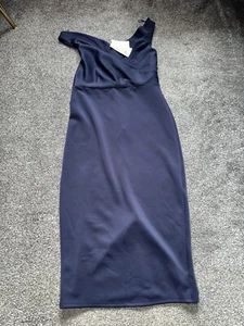 Neu mit Etikett Next Damenkleid, Größe 12, dunkelblau, figurbetont, V-Ausschnitt, Reißverschluss, (73) - Bild 1 von 3