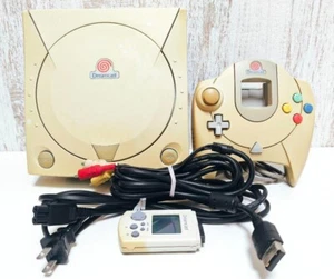 SEGA Dreamcast Console White HKT-3000 Console Controller 100V TV Game Tested - Picture 1 of 13