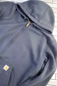 Carhartt Herren Workwear Zip Up Hoodie Blau Original Fit Large - Bild 1 von 18