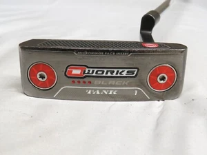 Used Odyssey O-Works Black Tank #1 35" Putter Odyssey Steel Shaft +HC One - Picture 1 of 7