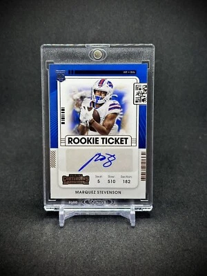 Marquez Stevenson 2021 Panini Contenders Rookie Ticket Auto Bills - Image 1 of 2