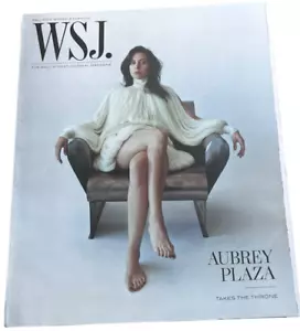 The Wall Street Journal Magazine AUBREY PLAZA Takes The Throne Fall 2024 Women's - Picture 1 of 8