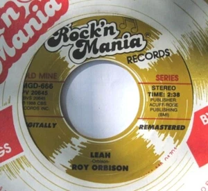 ROY ORBISON * 45 * Leah / Pretty One * 1960s * UNPLAYED MINT * RI - Picture 1 of 2