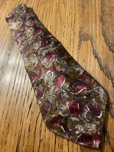 Vintage EUC Countess Mara Impressioni For Thornton’s Silk Abstract Paisley Tie - Picture 1 of 10
