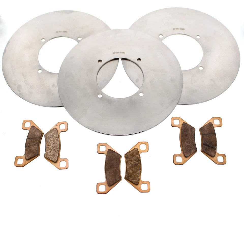 2010 2011 Arctic Cat 650 H1 Mud Pro Front & Rear MudRat Brake Rotor & Brake Pads — 第 1/4 张图片
