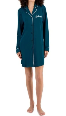 Camisón Charter Club de gamuza tejido súper suave, Merry Emerald talla XS Foto 1 de 4