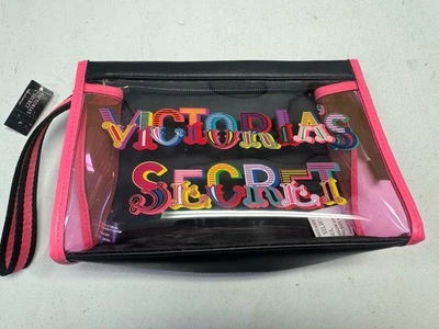 Bolso de Maquillaje Victorias Secret Letras Coloridas Transparentes Nuevo $24 Foto 1 de 4