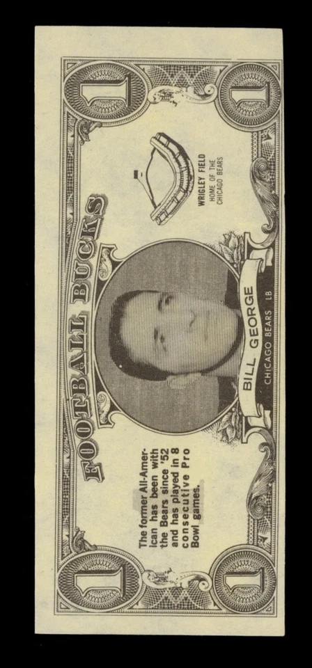 1962 Topps Bucks Set-Break # 32 Bill George *GMCARDS* - Image 1 of 2