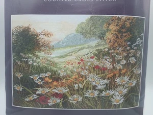 Vtg Anchor Premier Collection Counted Cross Stitch Kit APC936 Evening Sun Daisy - Picture 1 of 5