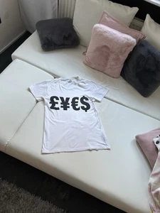 CHEAP MONDAY BAUMWOLLE SHIRT XS OVERSIZED - MOTIV SHIRT - WEISS - Bild 1 von 4