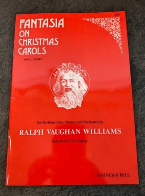 Fantasia On Christmas Carols Vocal Score Ralph Vaughan Williams Baritone Chorus - Image 1 of 4