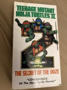 Teenage Mutant Ninja Turtles 2: The Secret of the Ooze VHS Tape 1991 TMNT II - Imagen 1 de 4