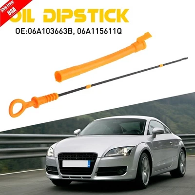 For Audi TT Quattro VW Jetta Golf Beetle 1.8 Oil DipStick and Oil Dip Stick Tube - Image 1 of 4