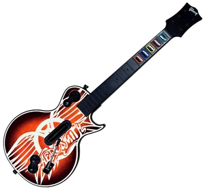 Red Octane Aerosmith Les Paul Guitar + Dongle + Strap For Sony PS3 - Picture 1 of 3