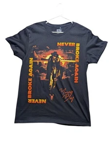 Never Broke Again Young Boy Size Medium Cowboy T-Shirt Graphic - Picture 1 of 2