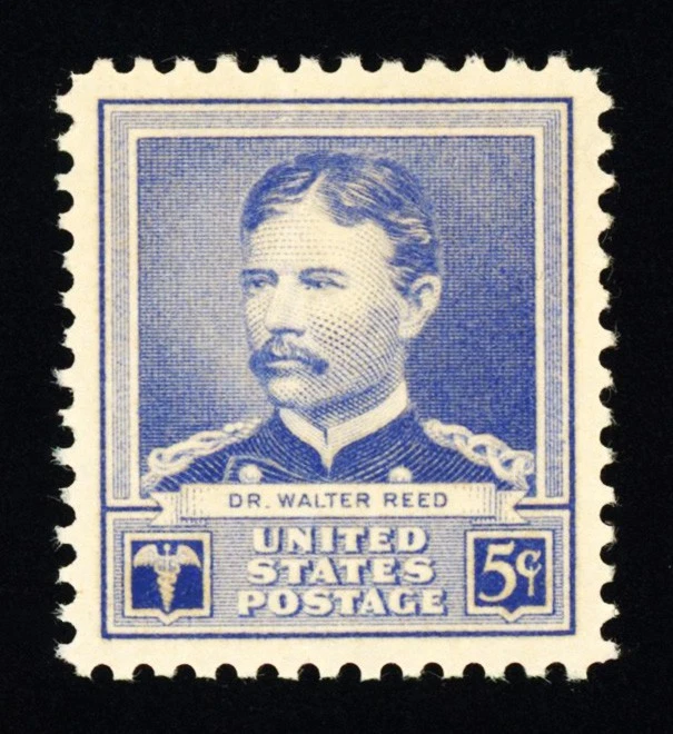 #877, 5c Dr. Walter Reed, GEM-OG-NH, 2006 PSE cert. (graded 100, nh) - PERFECT ! - Image 1 of 1