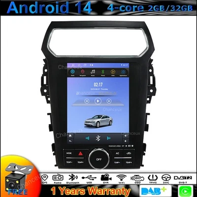 9.7"Android 14 Autoradio Carplay DAB GPS Navigation For Ford Explorer 2011-2019 - Image 1 of 4