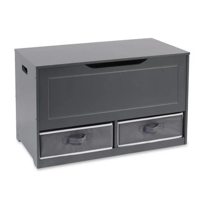 Toy Box and Storage Bench - Chest and Seat Combo with 2 Reversible Baskets, S... - Image 1 of 4