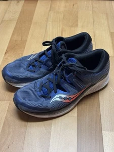 Zapatos para hombre Saucony Ride ISO Everun talla 10 azul naranja blanco - correr caminar - Imagen 1 de 5