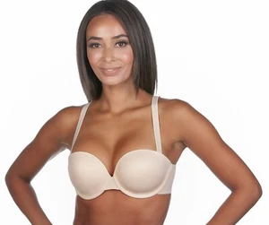 Panache Porcelain Molded Underwired Strapless T-Shirt Seamless Bra 3370 - Picture 1 of 9