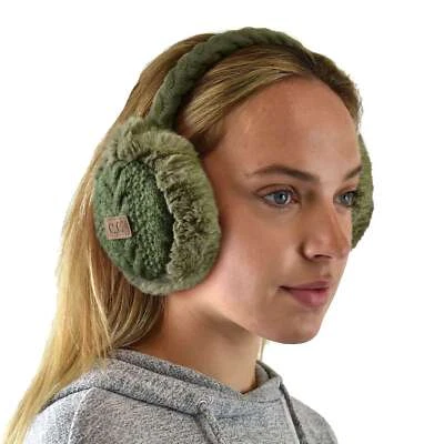 C.C Soft Winter Warm Adjustable Headband Ear Warmer Earmuffs / Various Choice! - Image 1 of 4