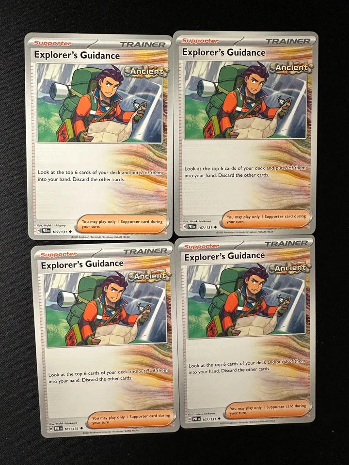 4x Explorer's Guidance - 107/131 - Prismatic Evolutions Pokemon TCG NM - Image 1 of 1
